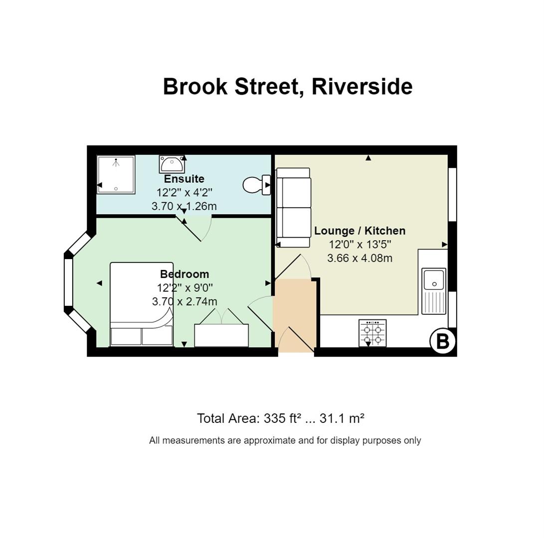 Floorplan for Brook Street, Riverside, Cardiff